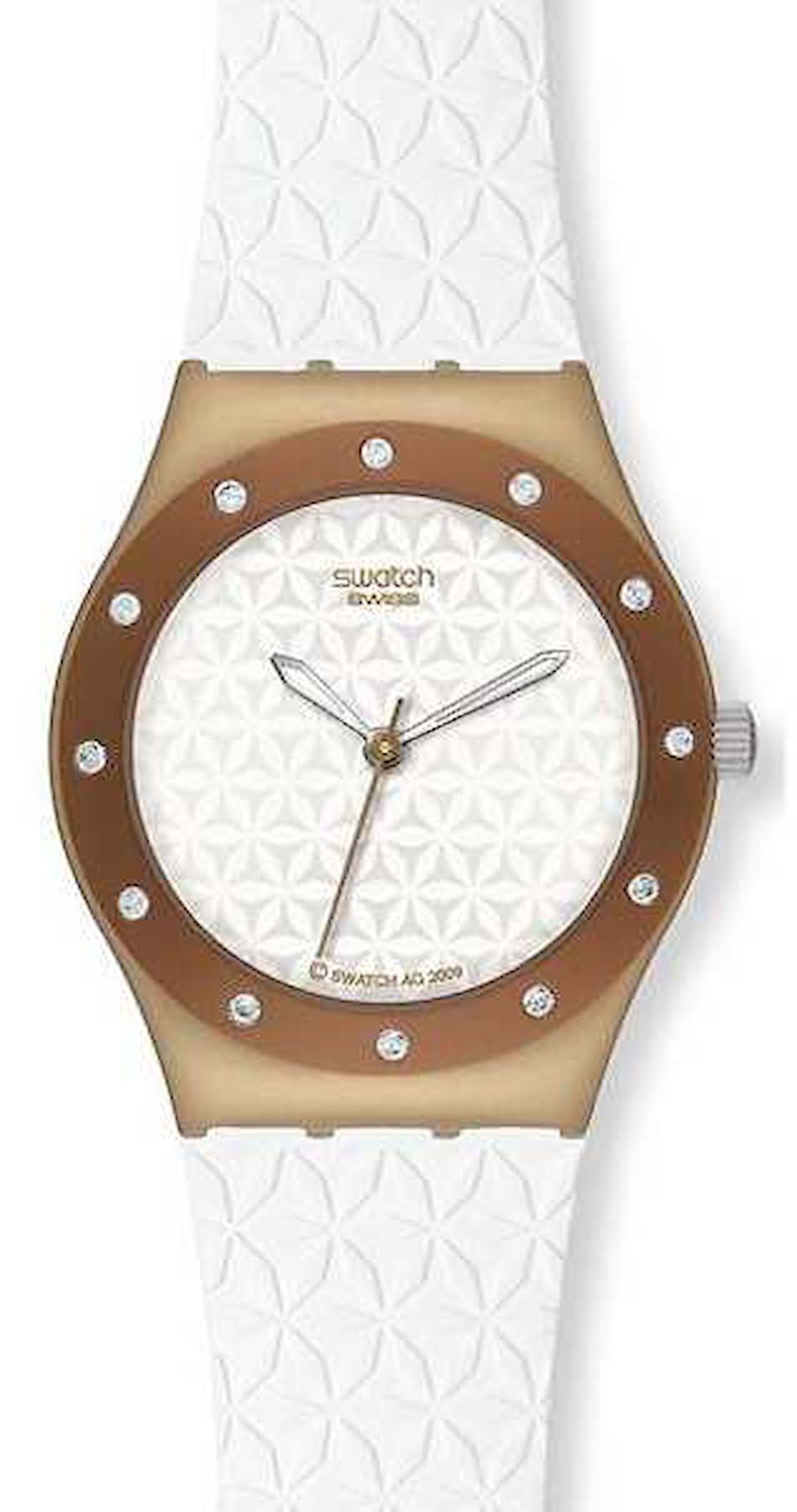 Swatch YLC1000 37 mm Beyaz Çelik Kordon Analog Kadın Kol Saati