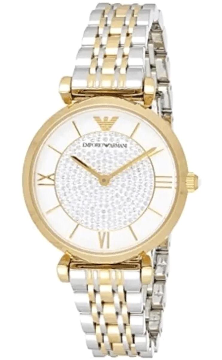 Emporio Armani AR8031 32 mm Altın-Gri Çelik Kordon Analog Kadın Kol Saati