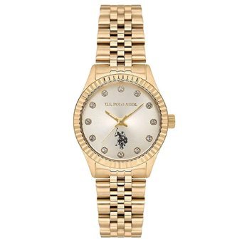 U.S. Polo Assn USPA2086-04 37 mm Altın Çelik Kordon Analog Kadın Kol Saati