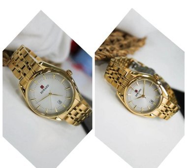Reward Takvimli 43 mm Altın Çelik Kordon Analog Kadın Kol Saati