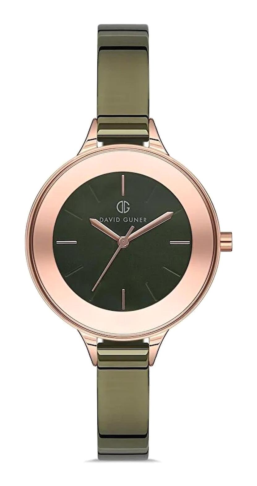 David Guner DG-8129LA-ZG10 34 mm Yeşil Metal Kordon Analog Kadın Kol Saati