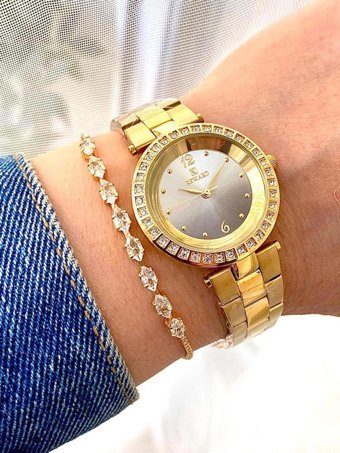 Reward 33 mm Altın Çelik Kordon Analog Kadın Kol Saati
