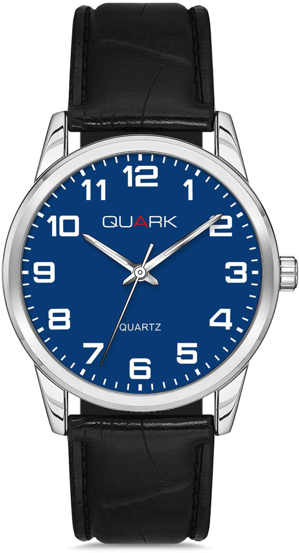 Quark QM-V001L-2A 34 mm Siyah Deri Kordon Analog Kadın Kol Saati