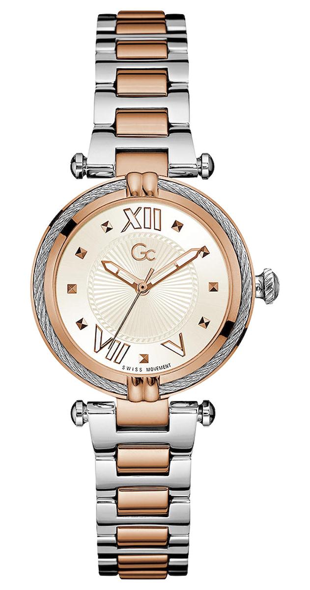 Guess GCZ24001L1MF 34 mm Gri-Rose Gold Metal Kordon Analog Kadın Kol Saati