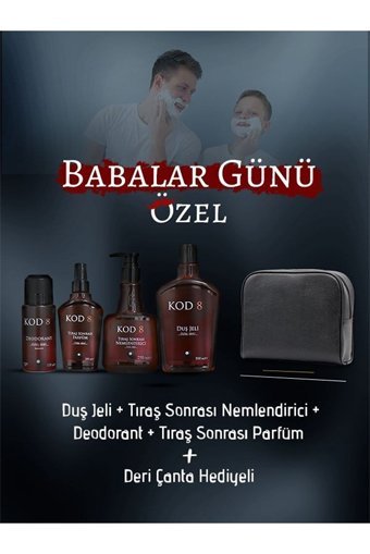 KOD 8 3 Parça Erkek Parfüm Deodorant Seti