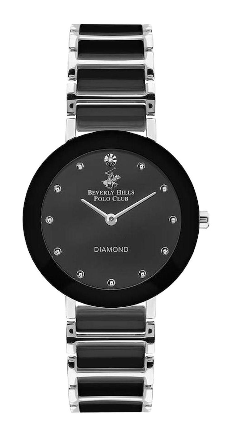 Beverly Hills Polo Club BP3236X.350 35 mm Siyah Çelik Kordon Analog Kadın Kol Saati