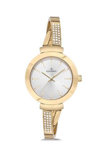Elegangs EL2444.02 31 mm Altın Çelik Kordon Analog Kadın Kol Saati