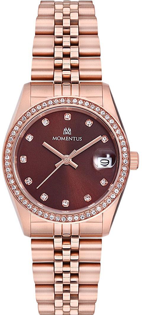 Momentus SW131R-06SR Takvimli 31 mm Rose Gold Çelik Kordon Analog Kadın Kol Saati