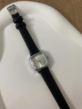 Bs Still 22 mm Siyah Deri Kordon Analog Kadın Kol Saati