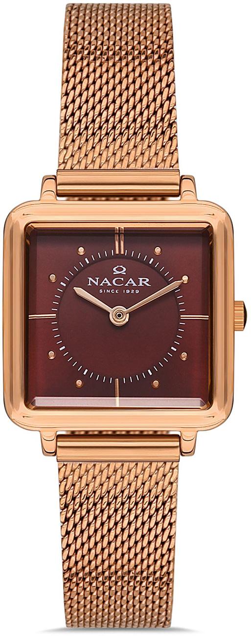 Nacar NC36-391051-RDRM 27 mm Bakır Hasır Kordon Analog Kadın Kol Saati