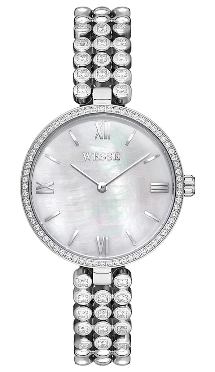 Wesse WWL107601 33 mm Gri Çelik Kordon Analog Kadın Kol Saati