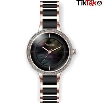 Freelook F.8.1081.03 35 mm Siyah Çelik Kordon Analog Kadın Kol Saati