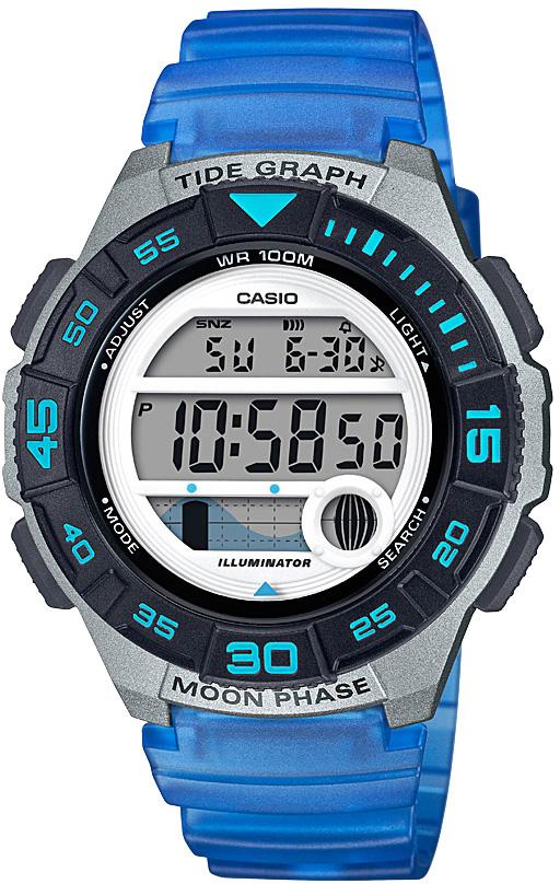 Casio LWS-1100H-2AVDF Takvimli 38 mm Lacivert Silikon Kordon Dijital Kadın Kol Saati
