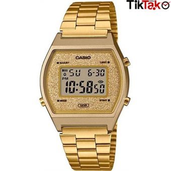 Casio B640WGG-9DF Takvimli 35 mm Altın Çelik Kordon Analog Kadın Kol Saati