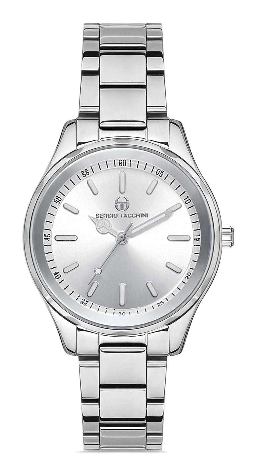 Sergio Tacchini ST.1.10303.1 33 mm Gri Çelik Kordon Analog Kadın Kol Saati