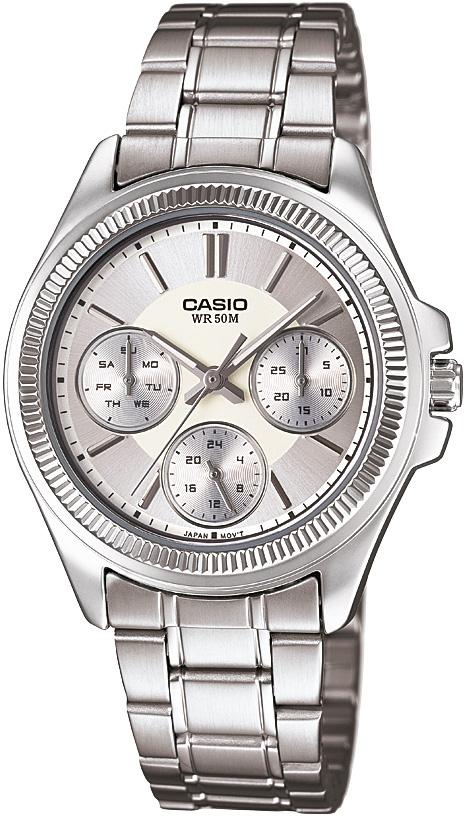 Casio LTP-2088D-7A 30 mm Gri Çelik Kordon Analog Kadın Kol Saati