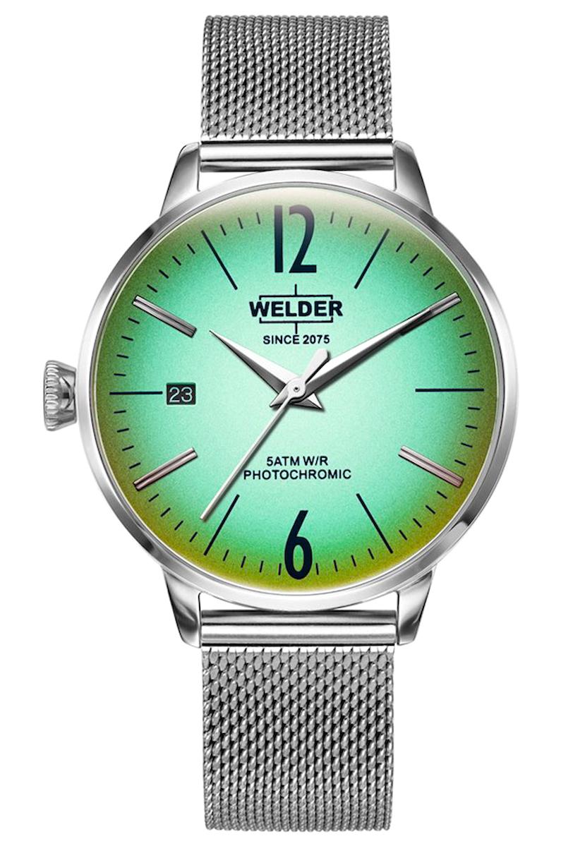 Welder Watch WRC721 Takvimli 36 mm Gri Çelik Kordon Analog Kadın Kol Saati