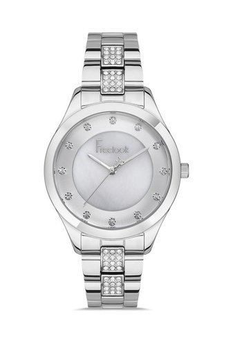 Freelook FL.1.10093.1 38 mm Gri Çelik Kordon Analog Kadın Kol Saati