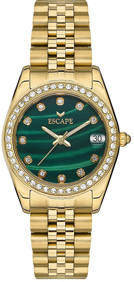 Escape ESCP400004 Takvimli 31 mm Altın Çelik Kordon Analog Kadın Kol Saati