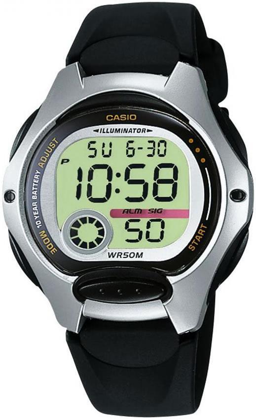Casio LW-200-1AVDF Takvimli 34.9 mm Siyah Silikon Kordon Dijital Çocuk Kol Saati