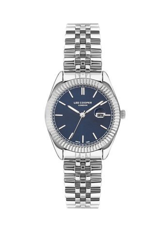 Lee Cooper LC07326.390 Takvimli 40 mm Gri Çelik Kordon Analog Kadın Kol Saati