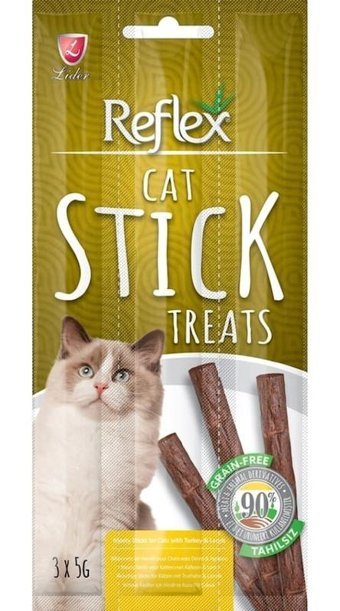 Reflex Hindi Etli-Kuzu Etli Yetişkin Kedi Ödül Çubuğu 3x5 gr