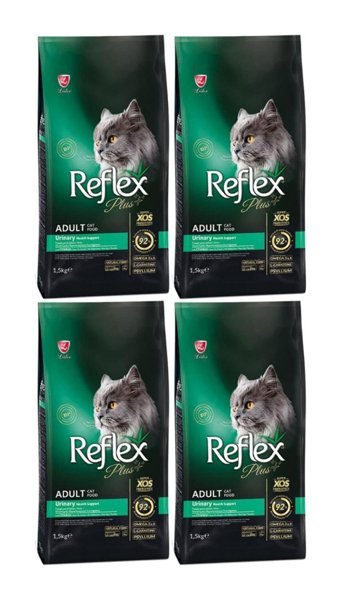 Reflex Plus Urinary Tavuk Yetişkin Kuru Kedi Maması 4x1.5 kg