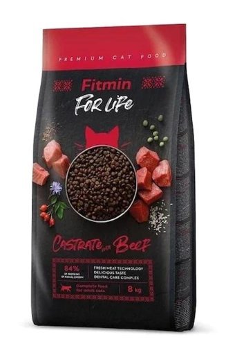 Fitmin Forlife Sığır Etli Kısırlaştırılmış Kuru Kedi Maması 8 kg