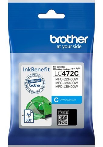 Brother LC472C Orijinal Mavi Mürekkep Kartuş