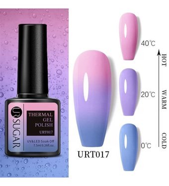 Ursugar Thermal URT017 Çok Renkli Parlak Kalıcı Oje