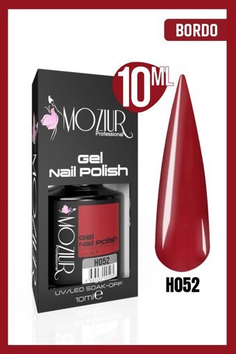 Moziur H052 Bordo Parlak Kalıcı Oje