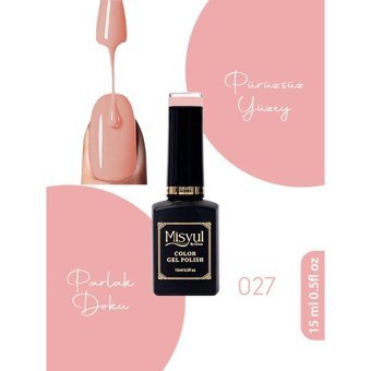 Misyul Nail Art 027 Pembe Parlak Kalıcı Oje