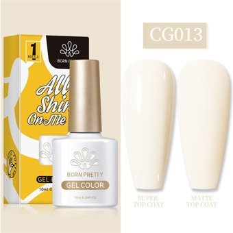 Born Pretty Silky White Serisi CG013 Beyaz Mat Kalıcı Oje