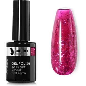 Beautilux Mermaid B-139 Pembe Işıltılı Kalıcı Simli Oje