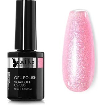 Beautilux Diamont Kristal ME-06 Pembe Işıltılı Kalıcı Simli Oje