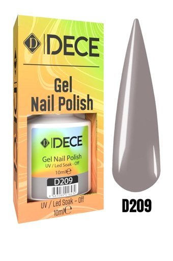 Dece D209 Gri Parlak Kalıcı Oje