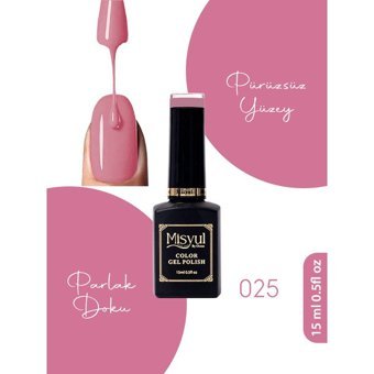Misyul Nail Art 025 Pembe Parlak Kalıcı Oje