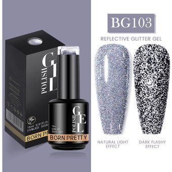 Born Pretty Pro New Series BG103 Gümüş Işıltılı Kalıcı Simli Jel Oje