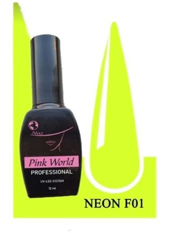 Pink World F01 Sarı Neon Kalıcı Oje