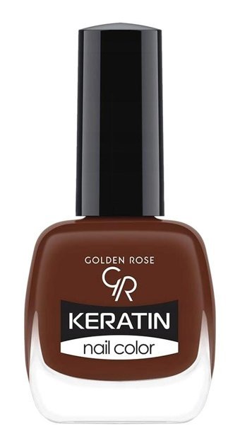 Golden Rose Keratin Nail Color 49 Kahverengi Parlak Oje