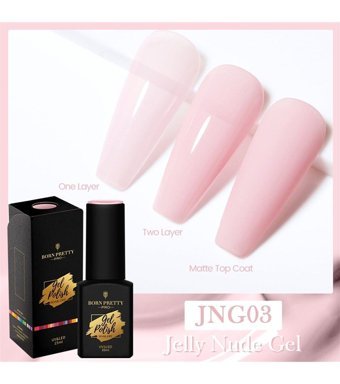Born Pretty JNG03 Nude Parlak Kalıcı Jel Oje