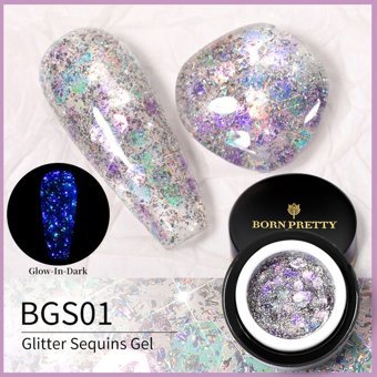 Born Pretty Glitter Sequins BGS01 Çok Renkli Işıltılı Kalıcı Simli Oje