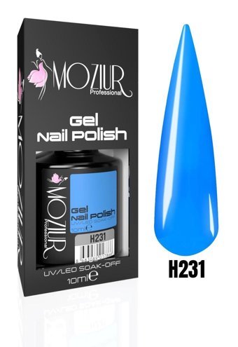 Moziur H231 Mavi Parlak Kalıcı Oje
