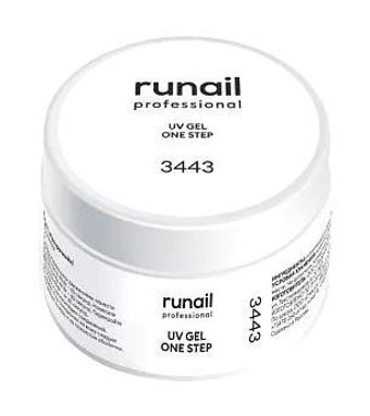 Runail One Step 3443 Şeffaf Parlak Kalıcı Jel Oje
