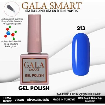 Gala Smart Klasik Seri 213 Mavi Parlak Kalıcı Oje