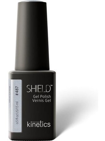 Kinetics Shield Silver Lining 487 Silver Işıltılı Kalıcı Simli Jel Oje