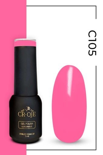 Cr-Oje Luxurious C105 Pembe Parlak Kalıcı Oje