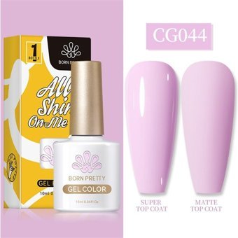 Born Pretty Silky White Serisi CG044 Lila Mat Kalıcı Oje
