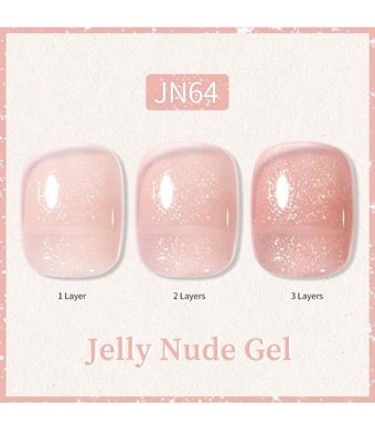 Born Pretty JN64 Pembe Işıltılı Kalıcı Simli Oje