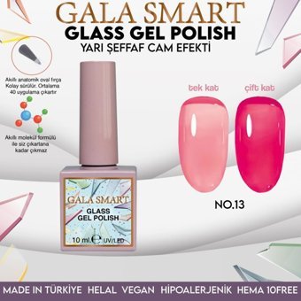Gala Smart Glass 13 Şeffaf Parlak Kalıcı Oje